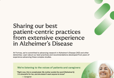 Infosheet: Sharing our best patient-centric practices from extensive experience in Alzheimer’s Disease